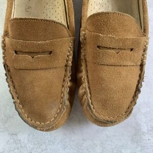 Womens White Mountain Suede Leather Loafer Slip On Comfort Casual Shoes‎ Size 8